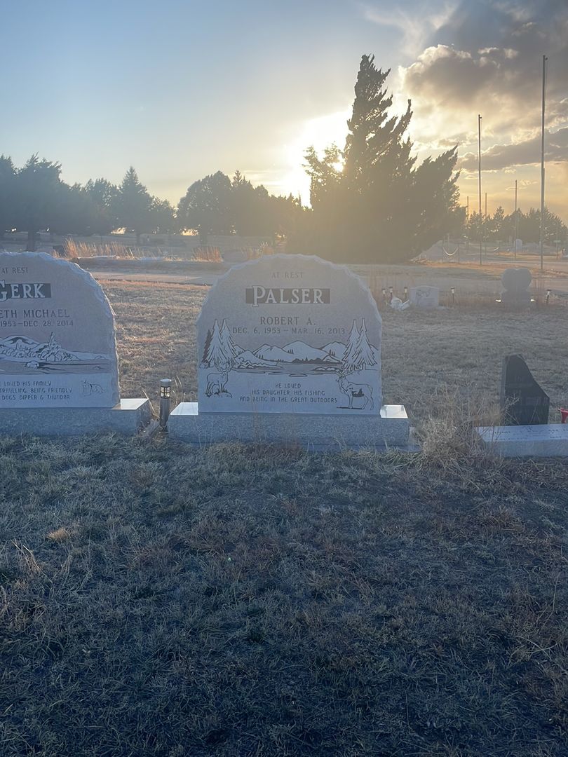 Robert A. Palser's grave. Photo 1