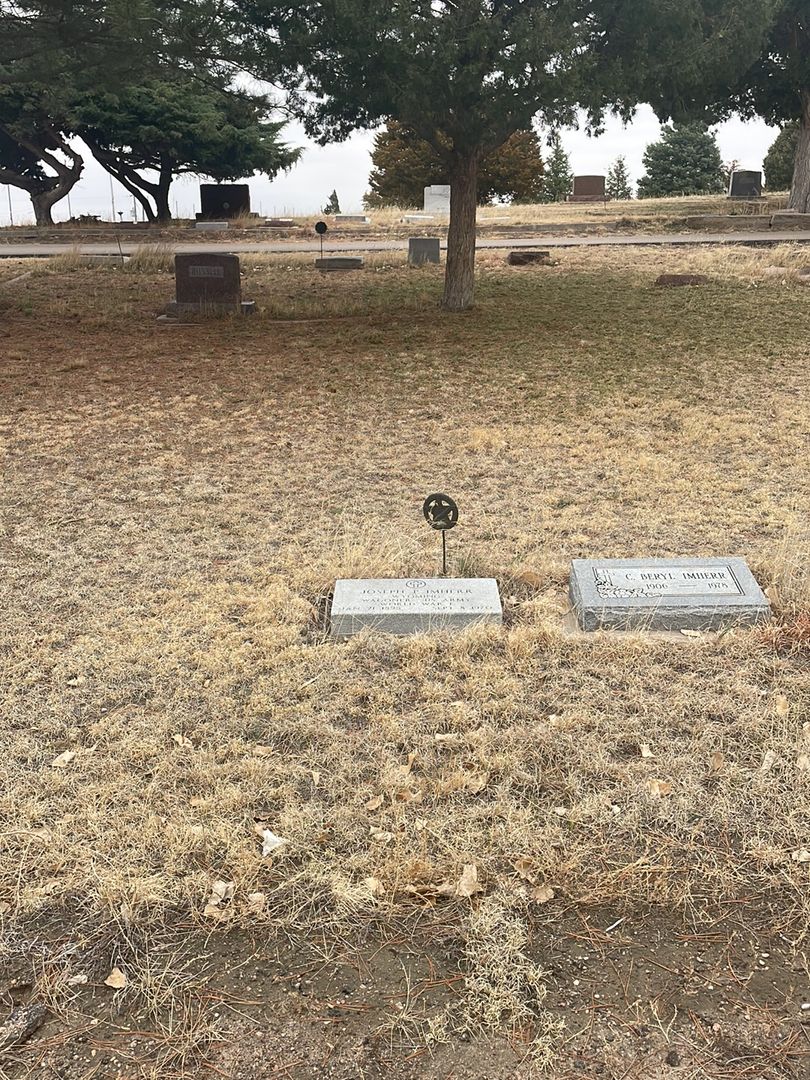 Joseph P. Imherr's grave. Photo 1