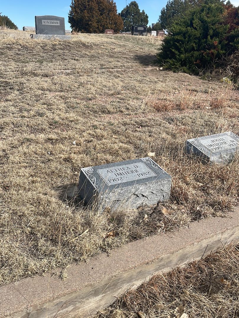 Althea D. Imherr's grave. Photo 1