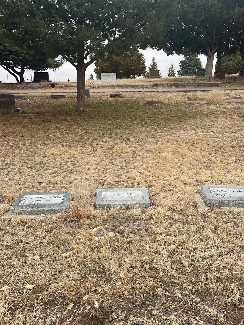 Mary A. Imherr's grave. Photo 1